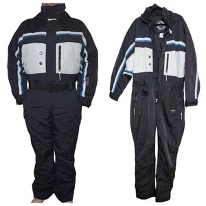 Men's Black and White Ski Jacket